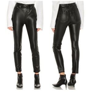 pistola - aline high-rise skinny pant jean faux leather ankle stretch revolve